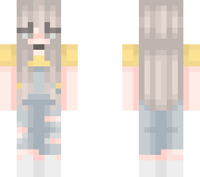preview for Aesthetic yellow overalls THIS IS NOT MY SKIN READ DESCRIPTION