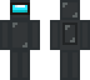 preview for Among Us Black skin with egg on head