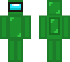 preview for Among Us Dark green skin with egg on head