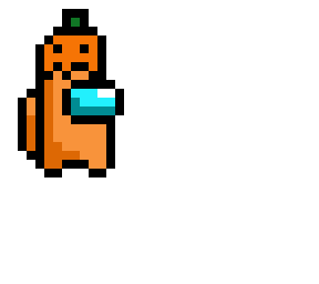 preview for among us orange with pumpkin head