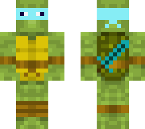 preview for Aqua ninja turtle with a diamond sword