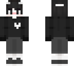 preview for Black sweater with a heart