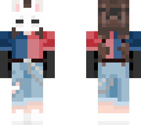 preview for Blue And Red Style Bunny Mask Outfit