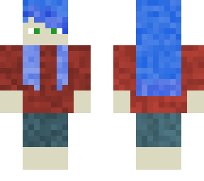 preview for Blue Hair with Red Shirt