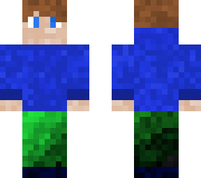 preview for Blue hoodie with green fade pants