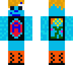 preview for Blue Skin with Leather Jacket and Back Tattoo