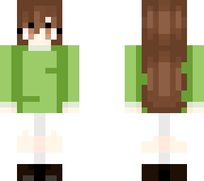 preview for Brown hair Green Jumper