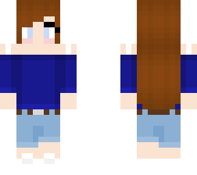 preview for Brown hairBlue eyesDark blue shirtShaded