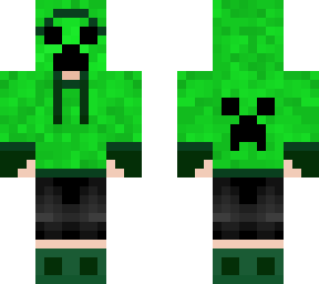 preview for Creeper Human Oc with hood and mask
