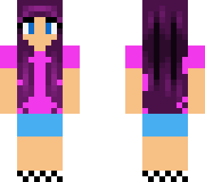 preview for cute girl with purple hair 1