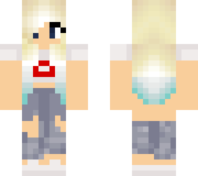 preview for cute girle whith blue tiped hair