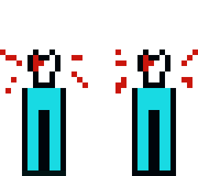 preview for Dead cyan Crewmate amoung us