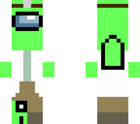 preview for Doctor Lime crewmate with mini crewmate among us