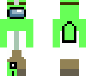 preview for Doctor Lime crewmate with mini crewmate among us