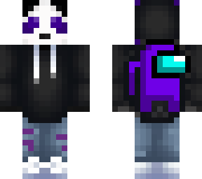 preview for Edit to the panda among us skin purple