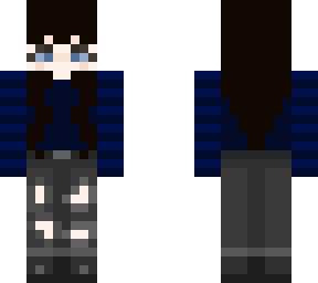 preview for Emo Girl Blue Top Black Hair