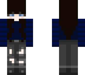 preview for Emo Girl Blue Top Black Hair