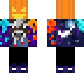 preview for Galaxy Cow Fire and Ice Halloween edition