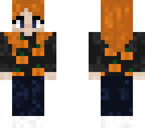 preview for Ginger girl with pumpkin shirt