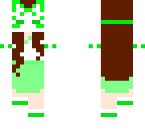 preview for Green masked kitsune girl