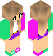 preview for Green, Pink and Purple Flower Girl