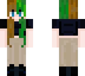 preview for greenbrown split dye