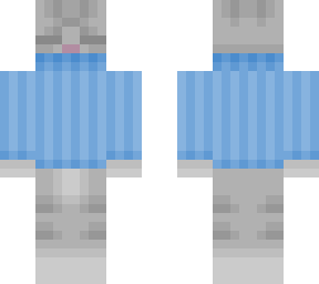 preview for Grey Feline But In A Blue Sweater