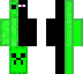 preview for Half ender man half slime half creeper