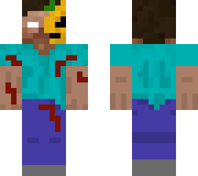 preview for Herobrine with half a pumpkin face