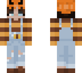 preview for Human Scarecrow with Pumpkin hat