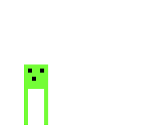 preview for Little walking green thing Minecraft skin