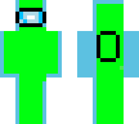 preview for My 1st skin Glitched Among us Skin edited