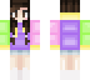preview for My New Skin with Color block hoodie 2