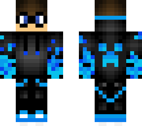 preview for nerd blue fire hoodie boy