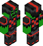 preview for Netherite Armor Redstone Sentry Trim ZOMBIE SKN