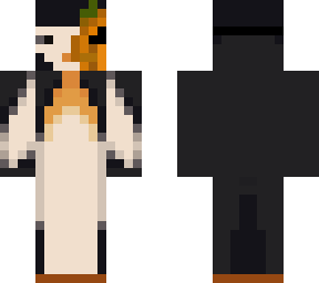 preview for Penguin with half a Pumpkin face
