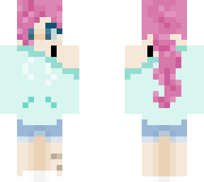preview for Pink haired hoodie girl