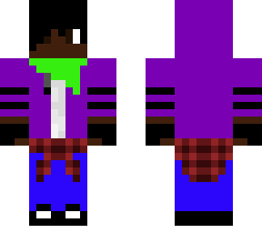 preview for Purple jacket with gloves and hood up