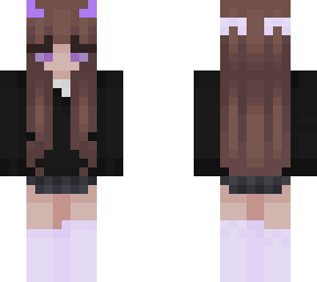 preview for Purple Shoes Black Plaid Skirt