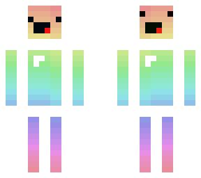 preview for RAINBOW block head remade to not have backwards face