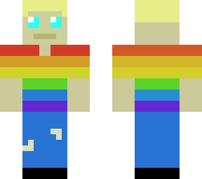 preview for rainbow shirt with ripped pants