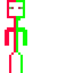 preview for red and green neon stickman halloween costume