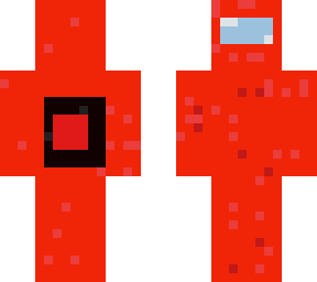 preview for Red is sus Red Among Us Skin