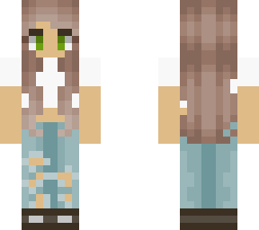 preview for Ripped jeans White shirt