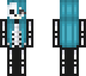 preview for skeleton blue hair girl