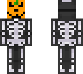preview for Skeleton with a Pumpkin face