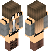 preview for Skins Minecraft Light Gray girl
