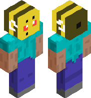 preview for steve with a bee stuck on his head in a container