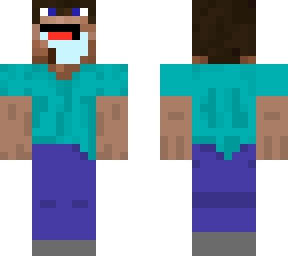 preview for Steve with his Homemade Noob Mask
