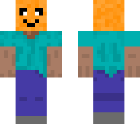 preview for Steve with pumpkin head